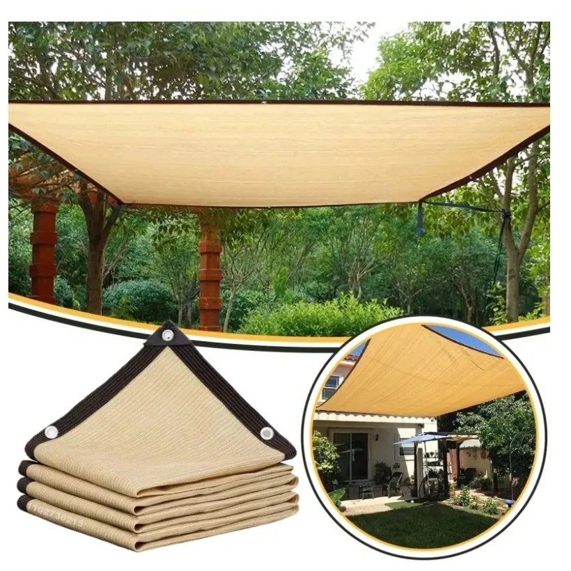 

Outdoor Garden Shading Net, Terrace Awnings, Camping Shade Cover Mesh, UV Protection, HDPE Sunscreen Fabric, Shade