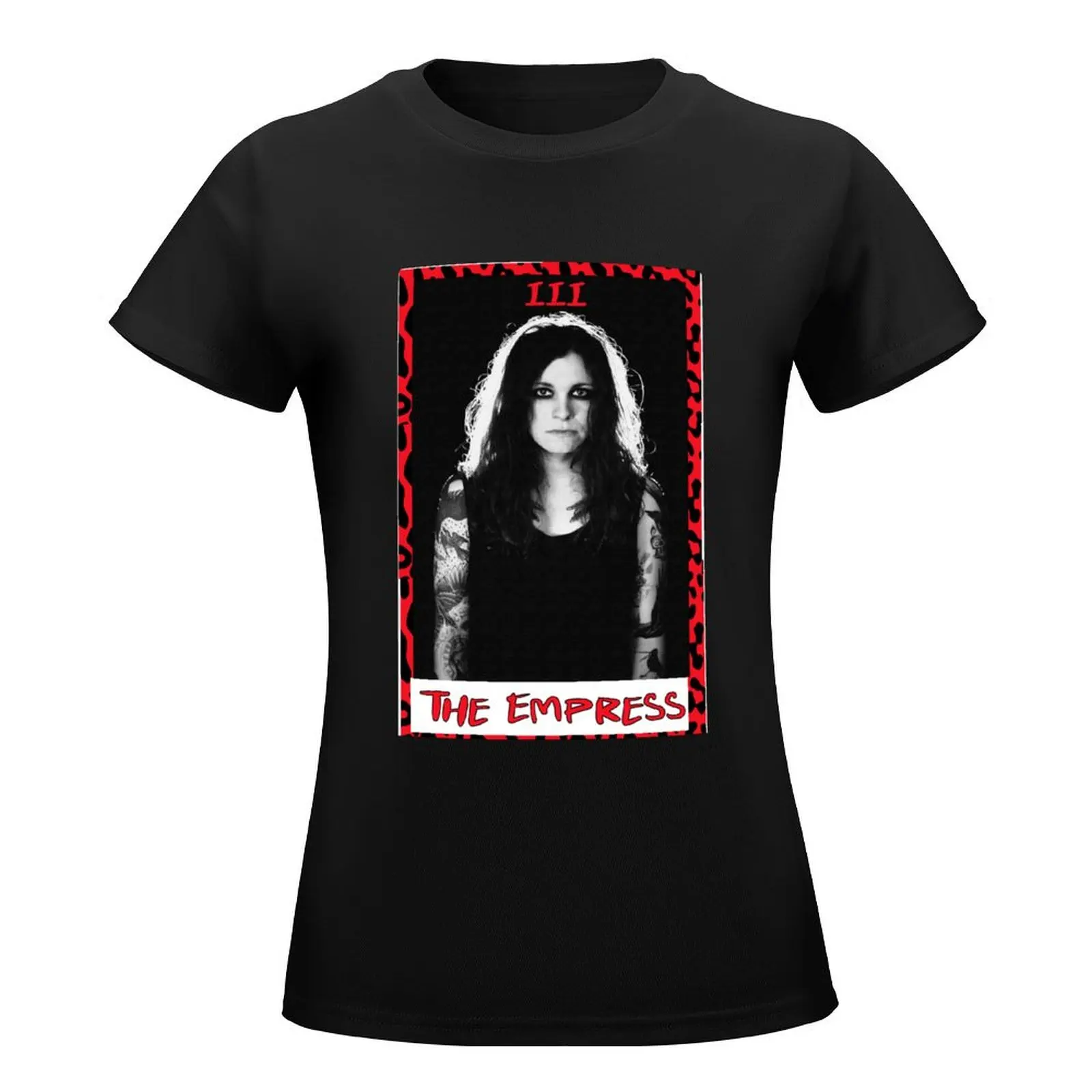 Punk Tarot - The Empress - Laura Jane Grace T-Shirt Short sleeve tee hippie clothes cute t-shirts for Women