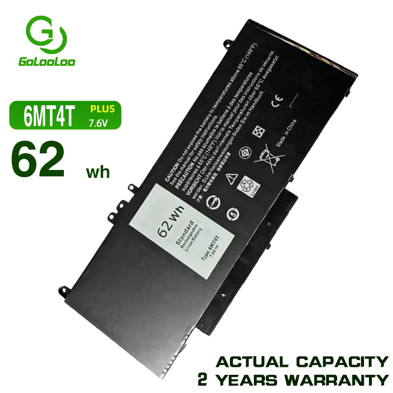Imagem -01 - Golooloo 6mt4t E5470 E5570 Notebook da Bateria do Portátil para Dell Latitude 15.6 M3510 Txf9m 79vrk 07v69y 7v69y 7.6v 62wh golooloo 6mt4t e5470 e5570 notebook da bateria do portatil para dell latitude 156 m3510 txf9m 79vrk 07v69y 7v69y 76v 62wh 01