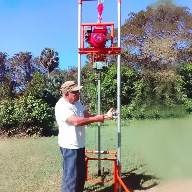 

Customized family use small fold drilling rig machine lightweight diesel small water well drilling rig for sale