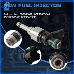 1pc Fuel Injector Fits For 2009-2016 Audi A4 A5 A6 A8 Q5 Q7 VW Touareg 3.0T V6 06E906036AL 06E906036AJ 06E906036AC 06E906036P