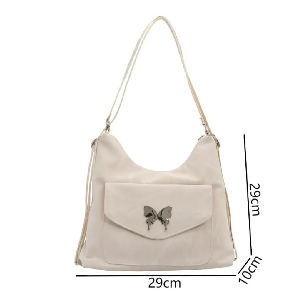 Big Capacity Butterfly Shoulder Bag New Vintage Crossbody Bag PU Leather Tote Bag Women Handbag Fashion Chain Backpack