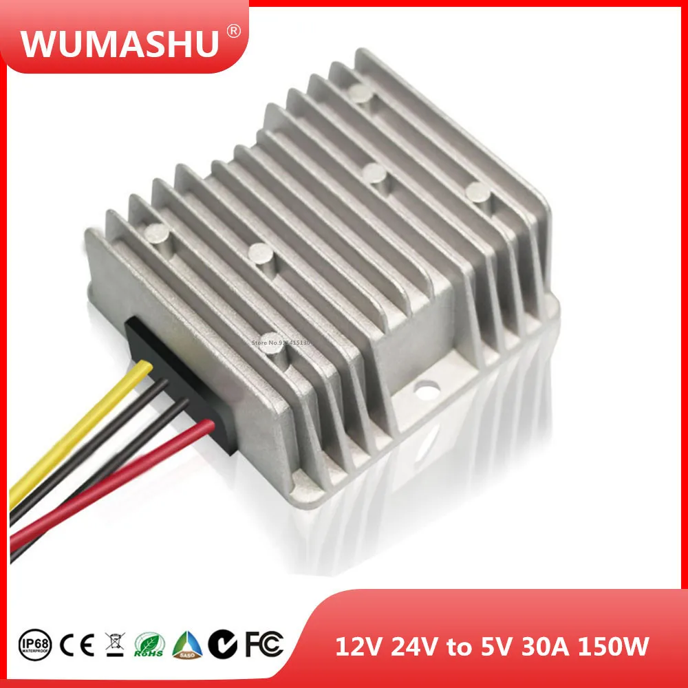 

12V 24V to 5V 30A 150W Transformer DC DC Converter Voltage Regulator Step Down Buck Module Power Supply for Car LED Solar Boat