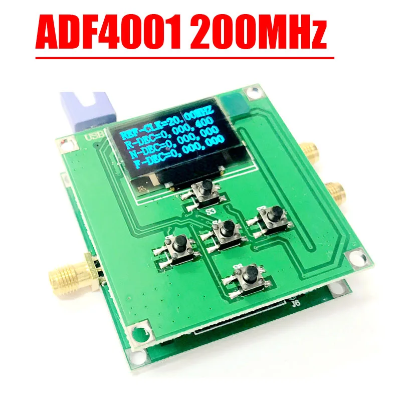 Pll Módulo Relógio Gerador Detector de Fase de Alta Freqüência Pfd para rf Ham Radio Amplificador 200 Mhz Adf4001