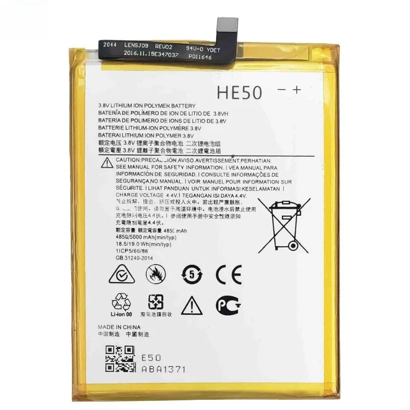 High Quality HE50 Mobile Phone Battery 3.8V 4850mAh For Motorola E4 Plus / E5 Plus XT1770 XT1771 XT1775 XT1774 XT1776 Brand New