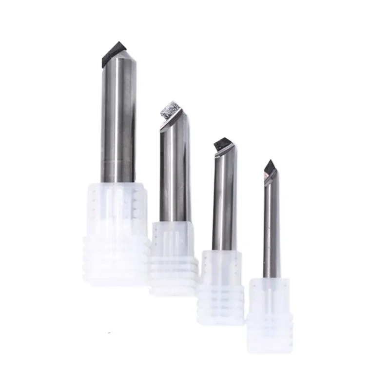 PCD Diamond Chamfer Milling Cutter 60/90/120 Degree CNC Carbide Countersink Engraving Router Bit for Acrylic Aluminum Copper