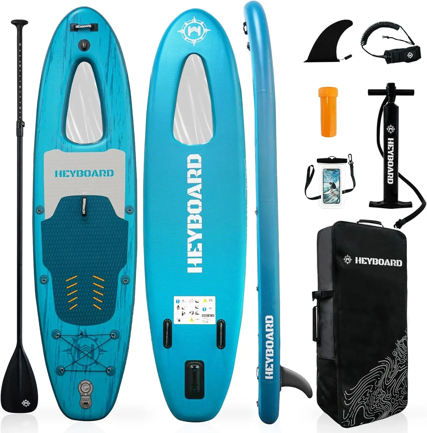 Inflatable Stand Up Paddle Board 10'6"×32"×6" Standup Paddleboard with Premium SUP Accessories & Backpack, Non-Slip Deck