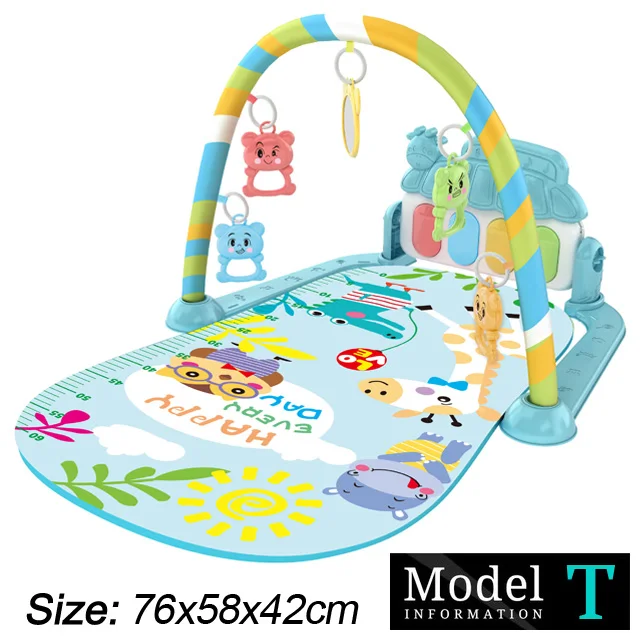 Baby Fitness Stand Muziek Spelen Gym Activiteit Speelgoed Pasgeboren Piano Kruipende Deken Pedaal Game Pad Vroeg Onderwijs 0-36 Maanden Geschenken