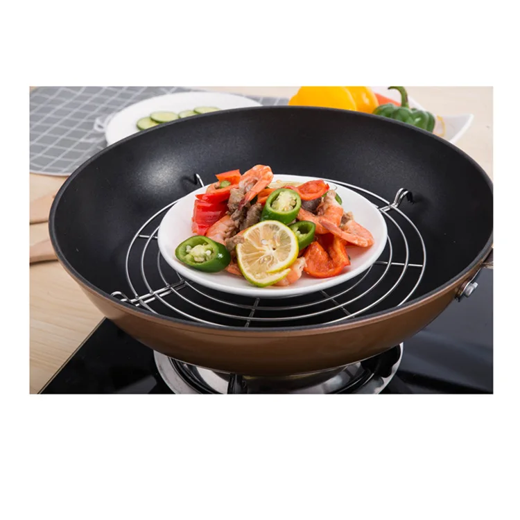 304 Stainless Steel Oil Strainer, Half-Moon Pan Edge Oil Control Rack, Deep Fryer Oil Filter, Drip Tray, Oil Separator