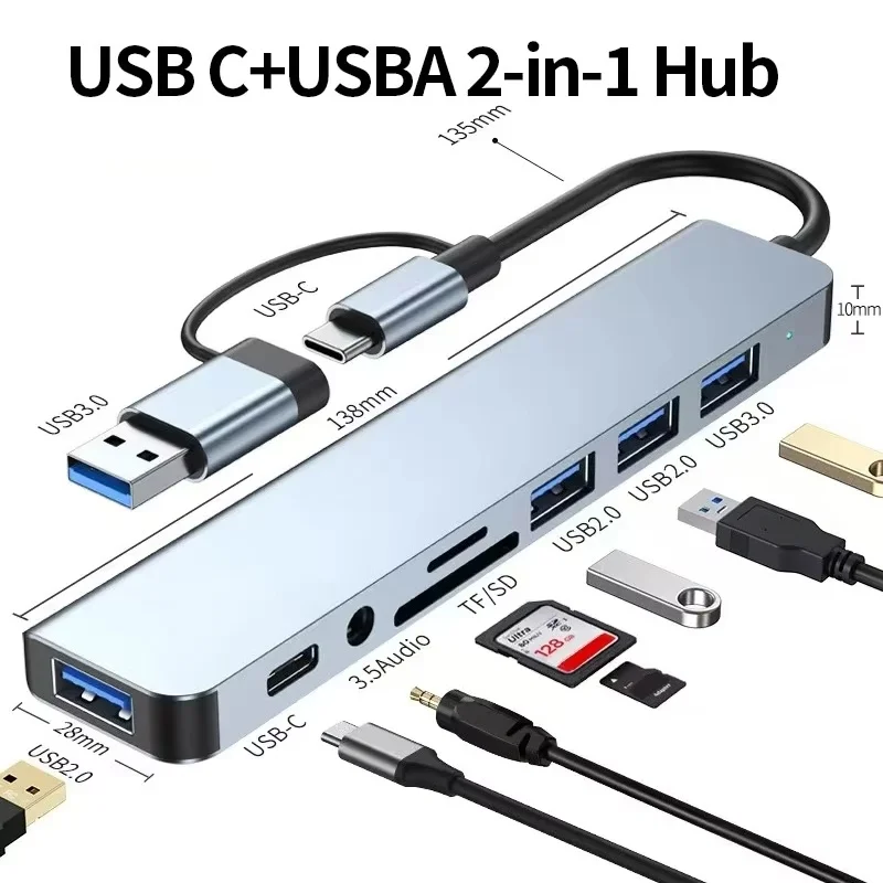 8 In 2 Usb C Hub Ex…