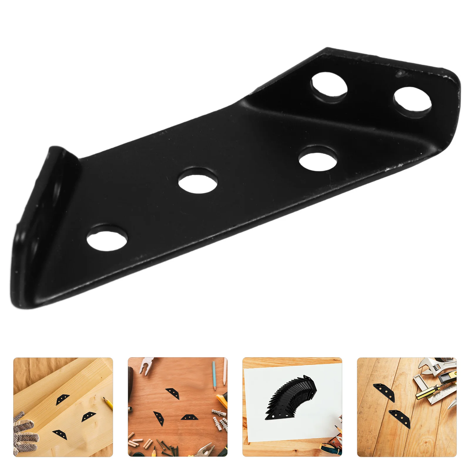 

20Pcs Cabinet Triangle Corner Braces Stainless Steel Durable Furniture Connectors Shelf Brackets Angle Bracket