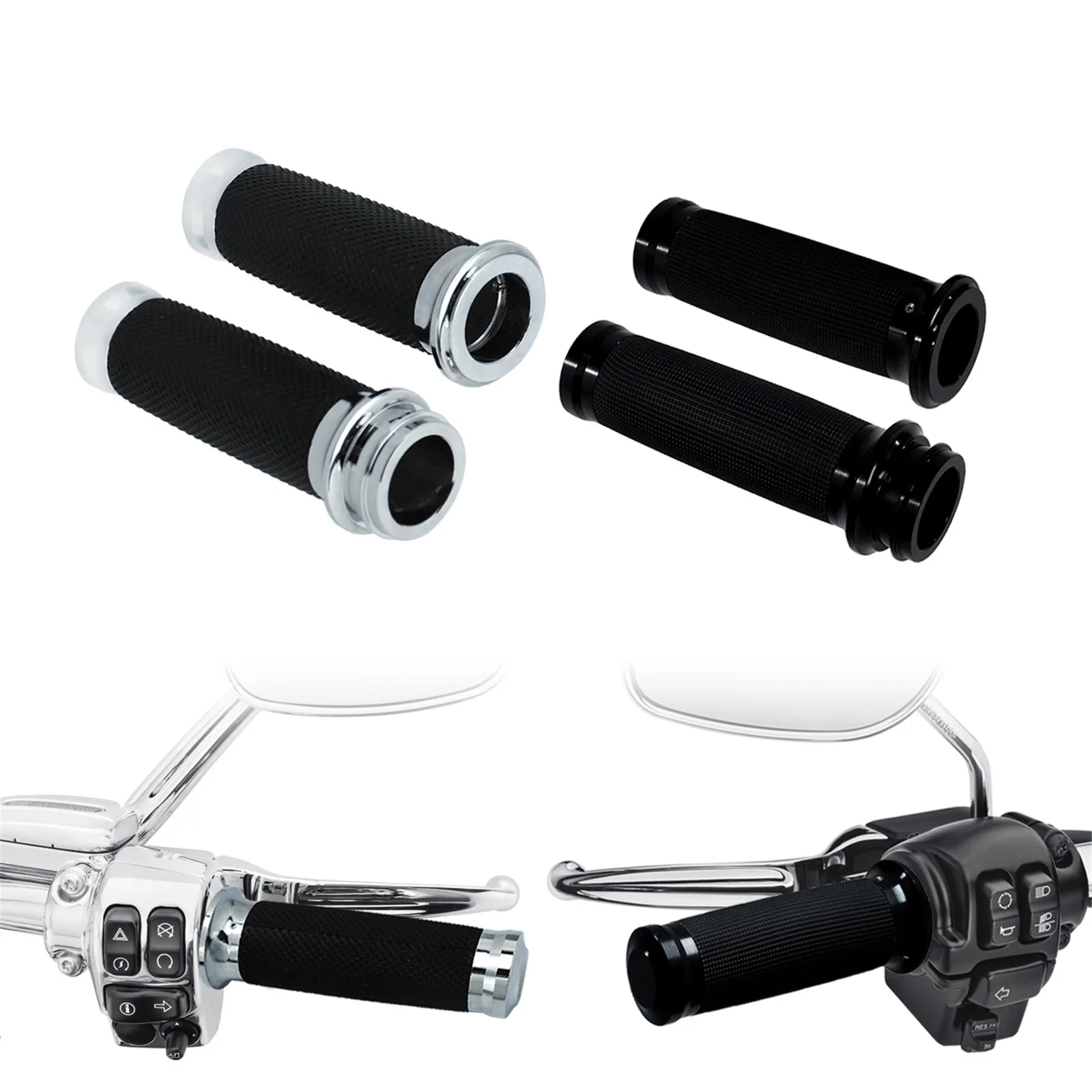 Motorcycle Electronic Throttle Hand Grips Handlebar Grips For Harley Touring Street Glide Road Glide Road King FLHR