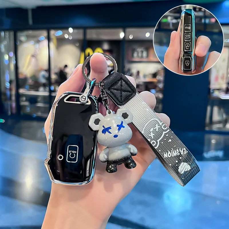 

TPU Car Remote Key Case Cover Shell Fob for Kia K5 K8 2022 Sportage 2023 Kia Ray Sorento Soul Telluride Cerato 2020 Keychain