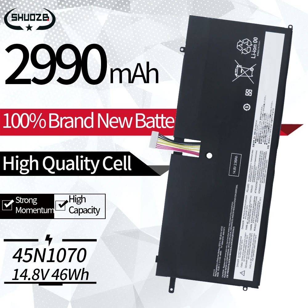 

NEW 45N1070 45N1071 Laptop Battery For Lenovo ThinkPad X1 Carbon 3444 3448 3460 Series 14.8V 46WH 3110mAh