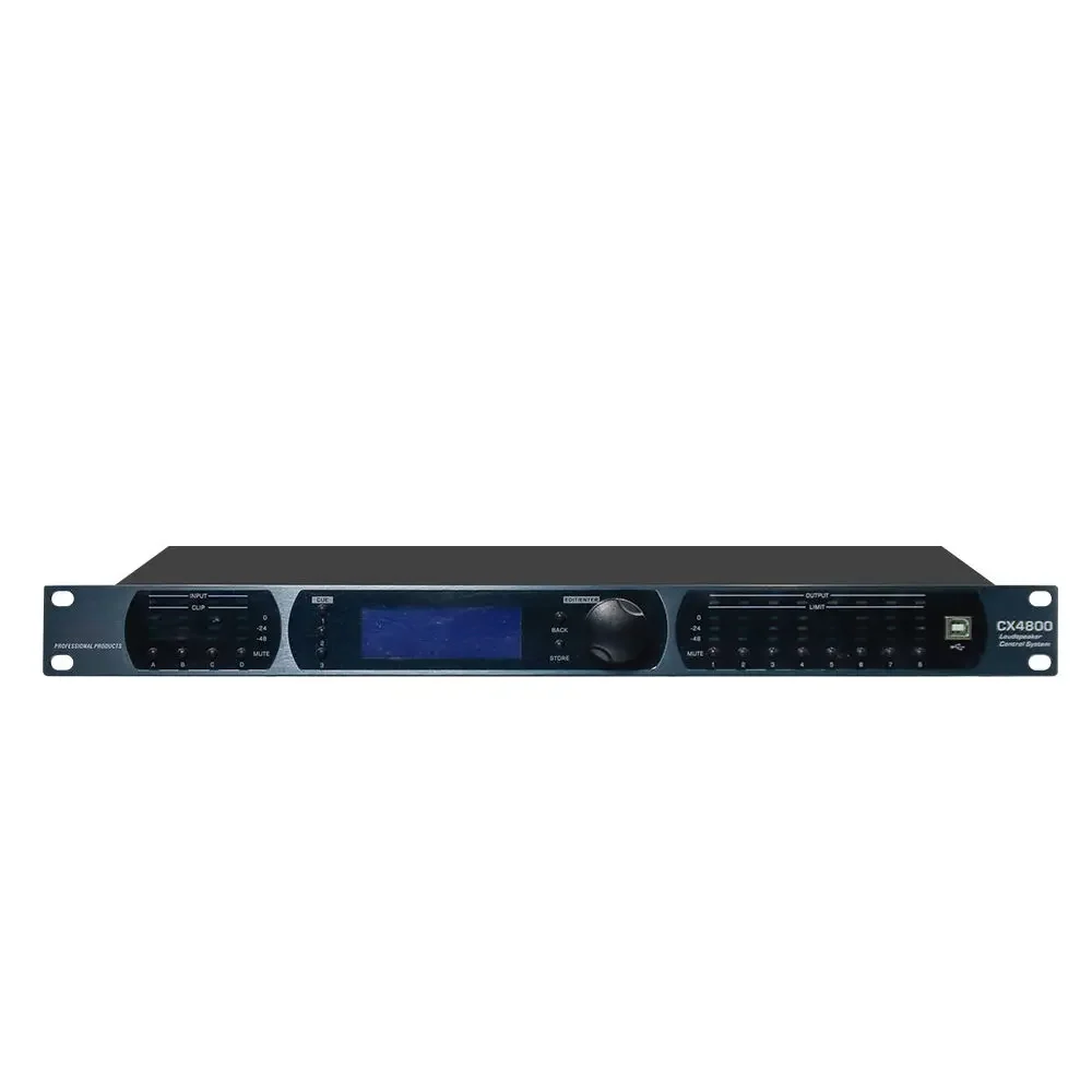 

Программное обеспечение аудиопроцессора CX4800 с 4 входами и 8 выходами, профессиональная стойка для аудиоприводов для динамиков, аудиоаксессуары и детали