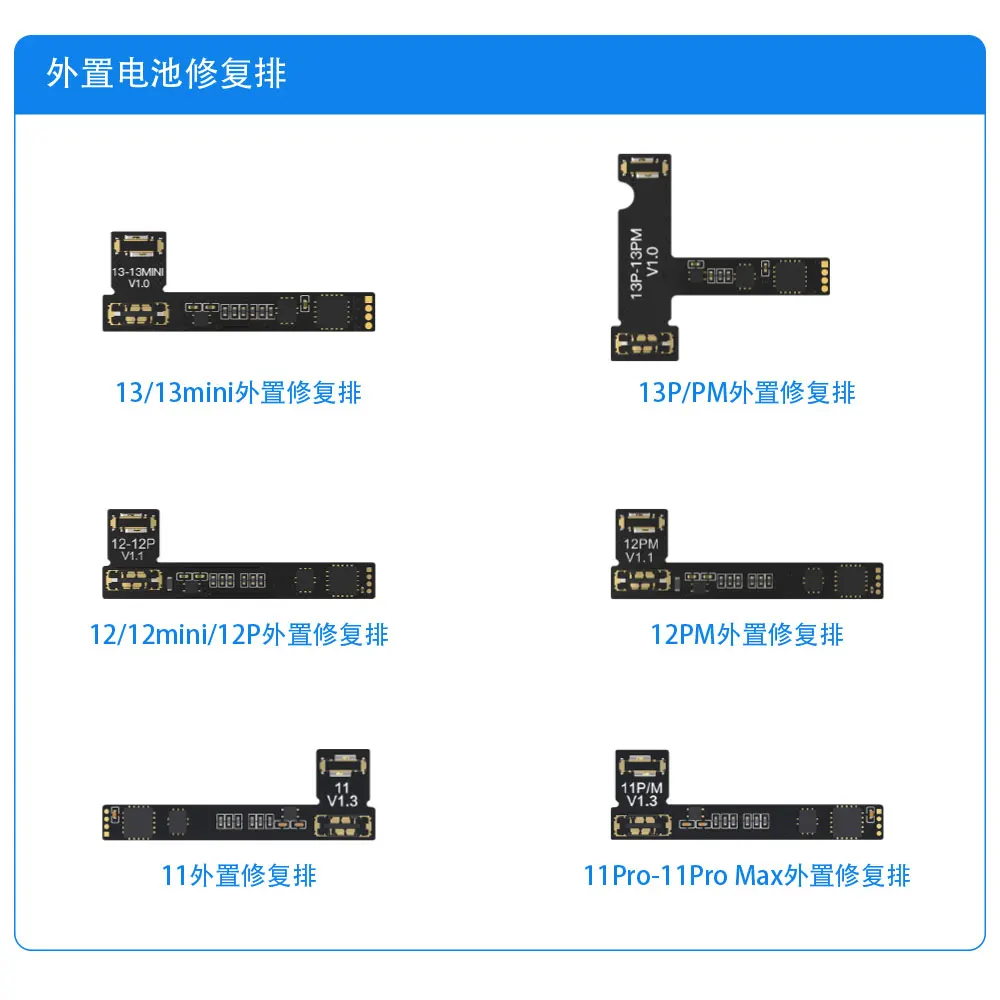 JC JCID V1SE Wifi Face ID cablaggio cavo batteria iPhone X 11 12 13 14 Pro Max Mini nessuna saldatura originale color coder cellulare repa