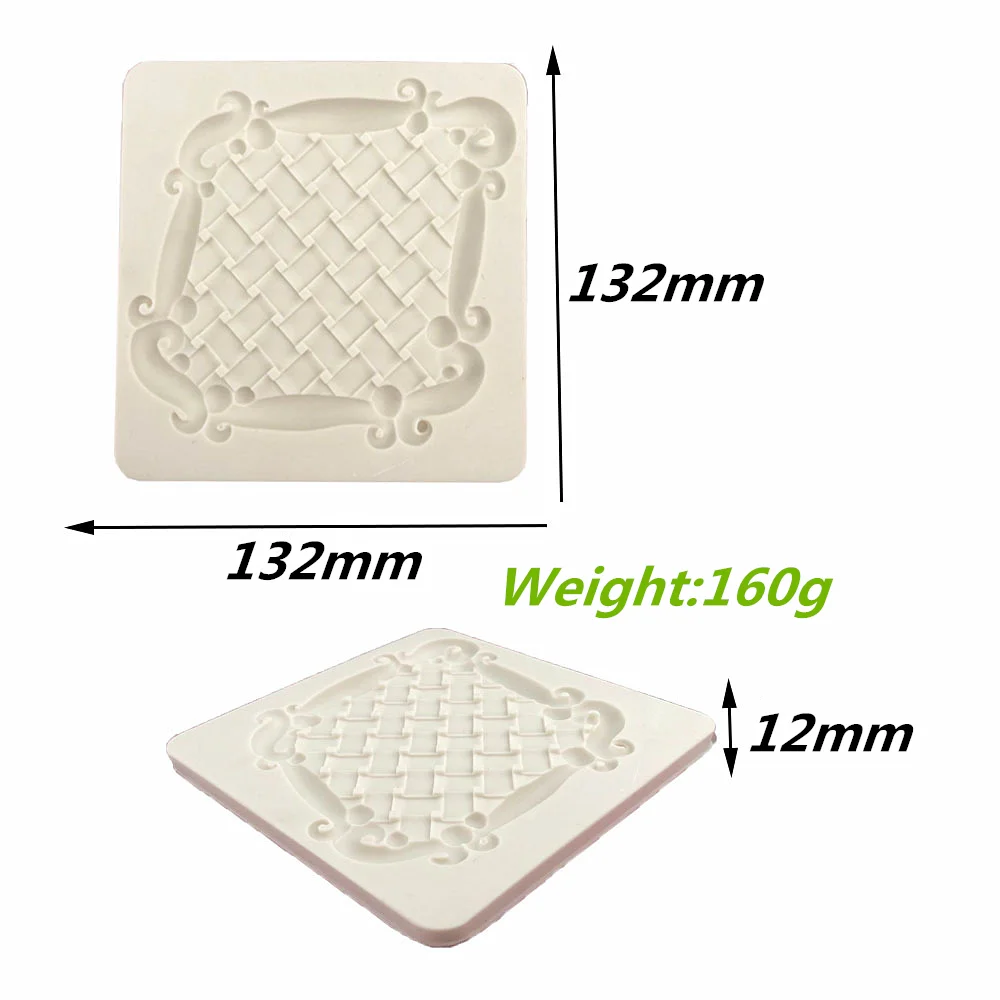 Silikon Kuchen formen europäischen Stil DIY Spitze Retro Relief Rahmen zum Backen Fondant Kuchen Dekorations werkzeuge Praline Formen