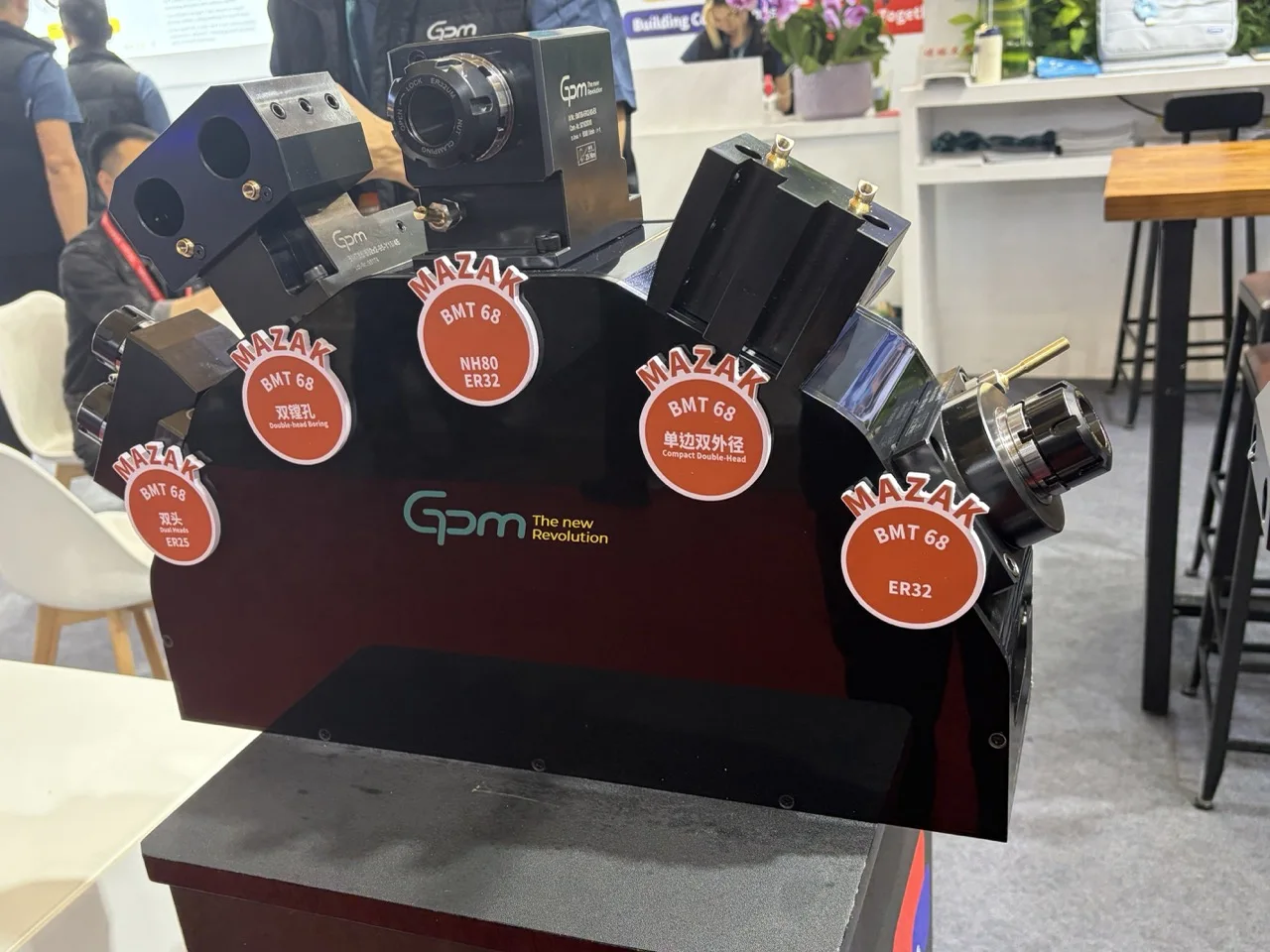 BMT Tool Holder From the GPM Brand BMT68 Straight ER32 Live Tool Holder for MAZAK CNC Lathe Turn-Mill Machining; Turning Center