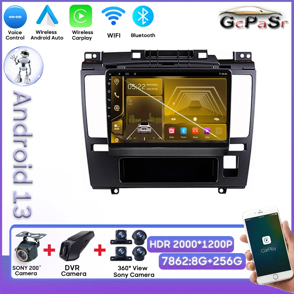 

Car Android For Nissan Tiida C11 2004 2005 2006 2007 2008 2013 Multimedia Player Dash Cam HDR QLED Screen Rear Camera Bluetooth