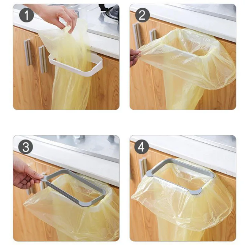 Nail Free Kitchen Garbage Bag Holder