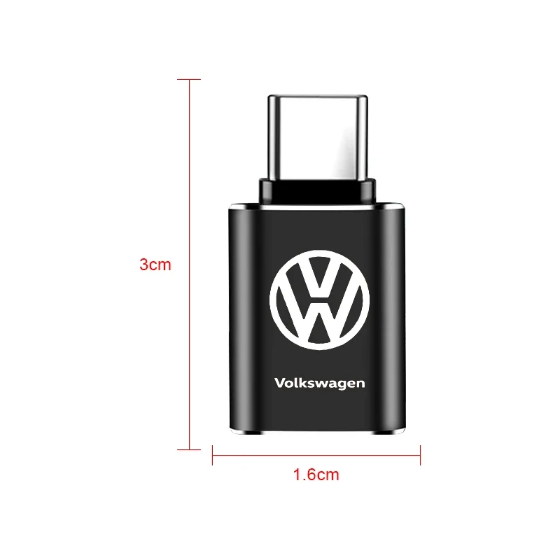 Car Type-C Turn USB3.0 Adapter Auto Converter Interior Parts For Volkswagen Lavida POLO Tiguan Passat Golf EOS Scirocco Jetta CC