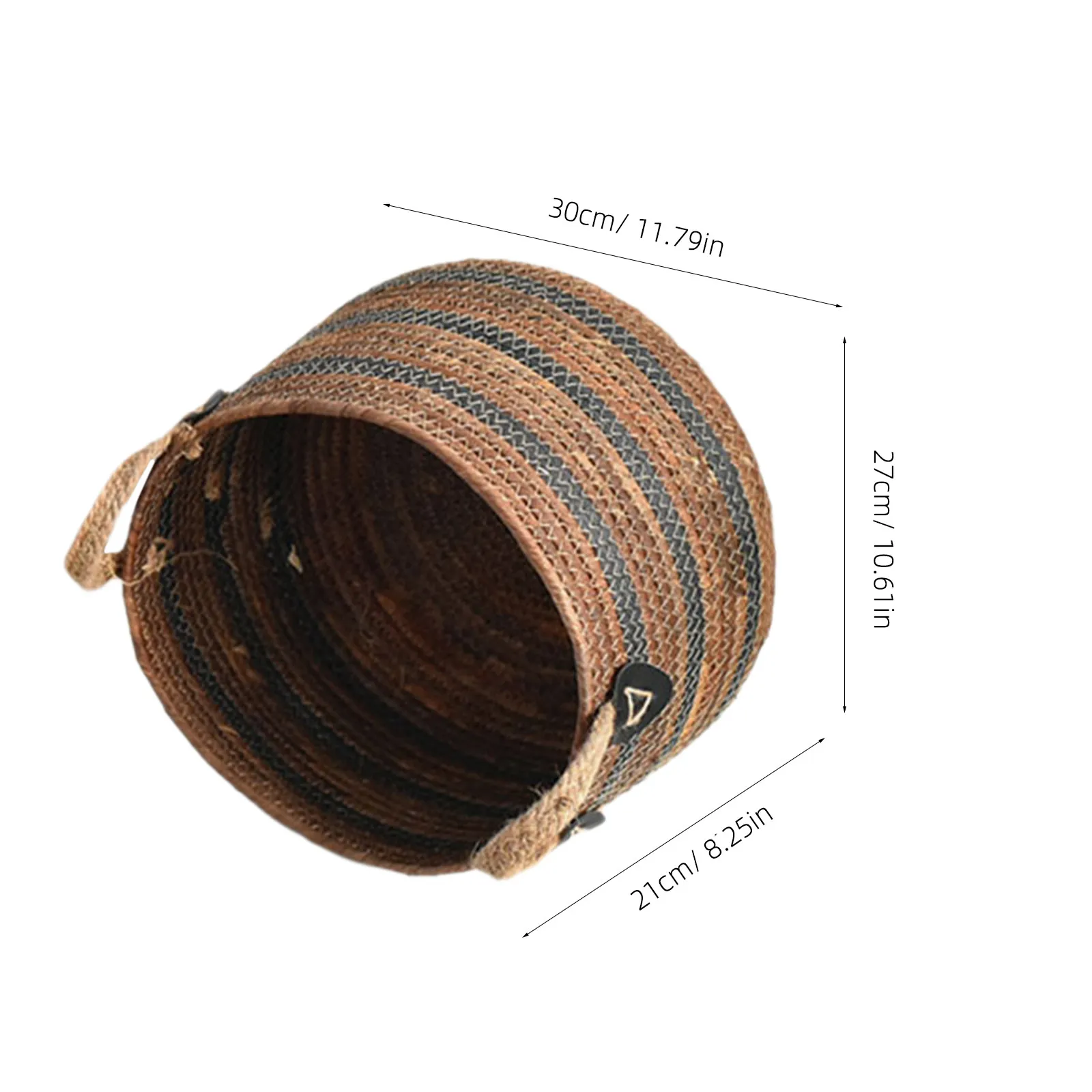 Large Capacity Braided Straw Laundry Basket Woven Storage Organizer for Clothes Blankets Sundries Indoor Bathroom Home Rustic