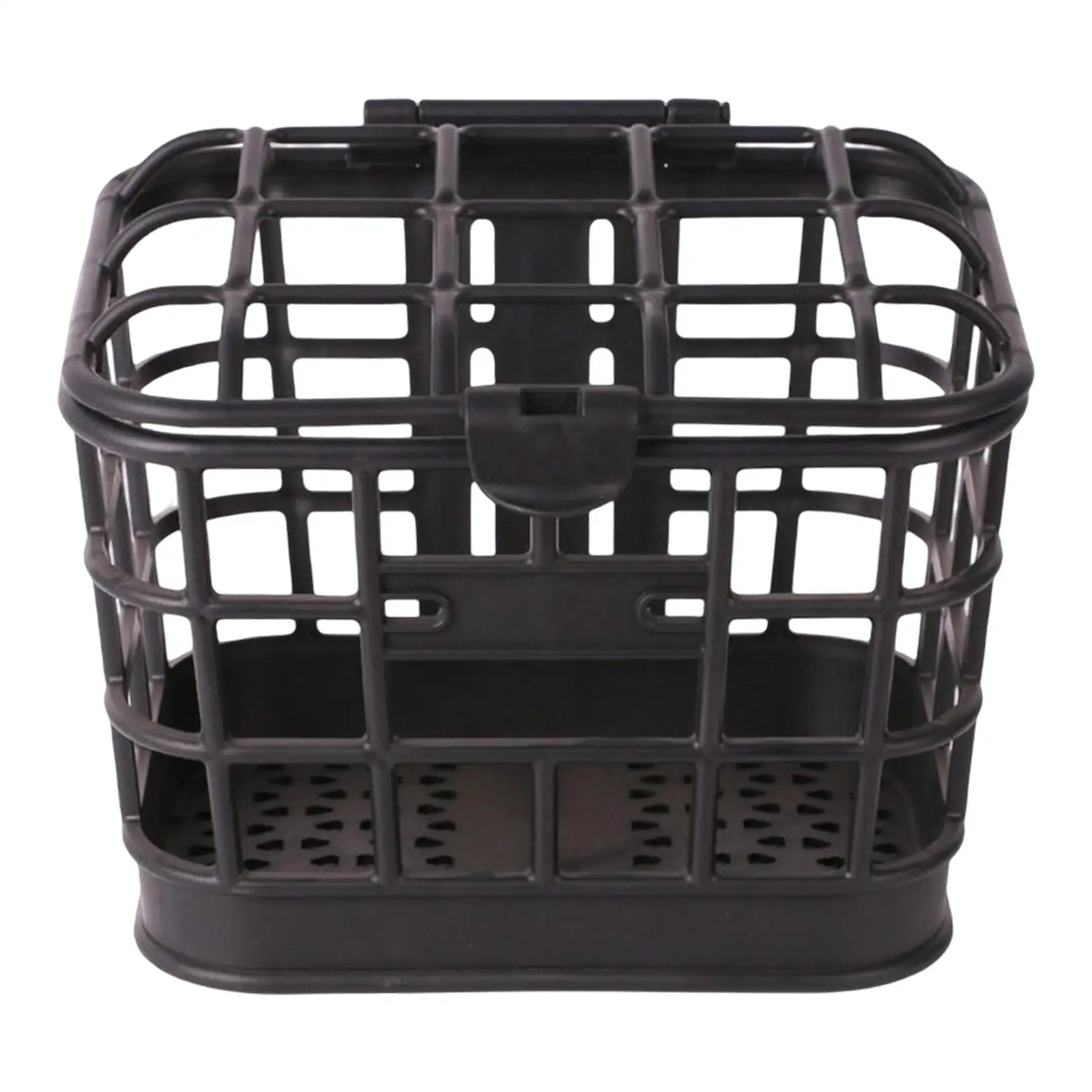 Front Basket Sundries Container Detchable Black Handlebar Mount Baskets with