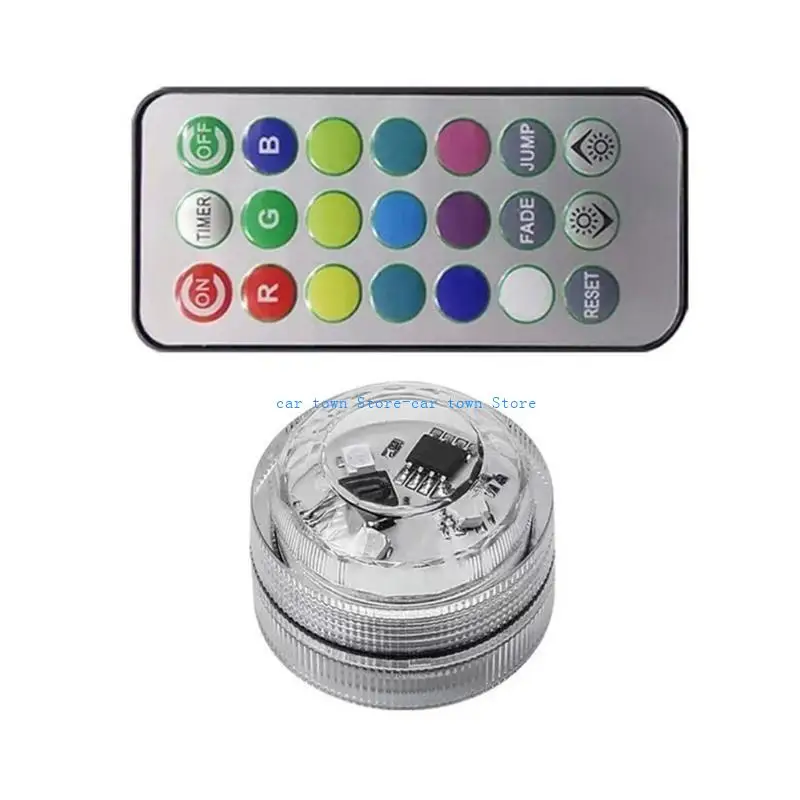 

RXJE Auto Roof Light Decoration Lamp Light Brightness Adjustable Car Interior Light Wireless LED Lights
