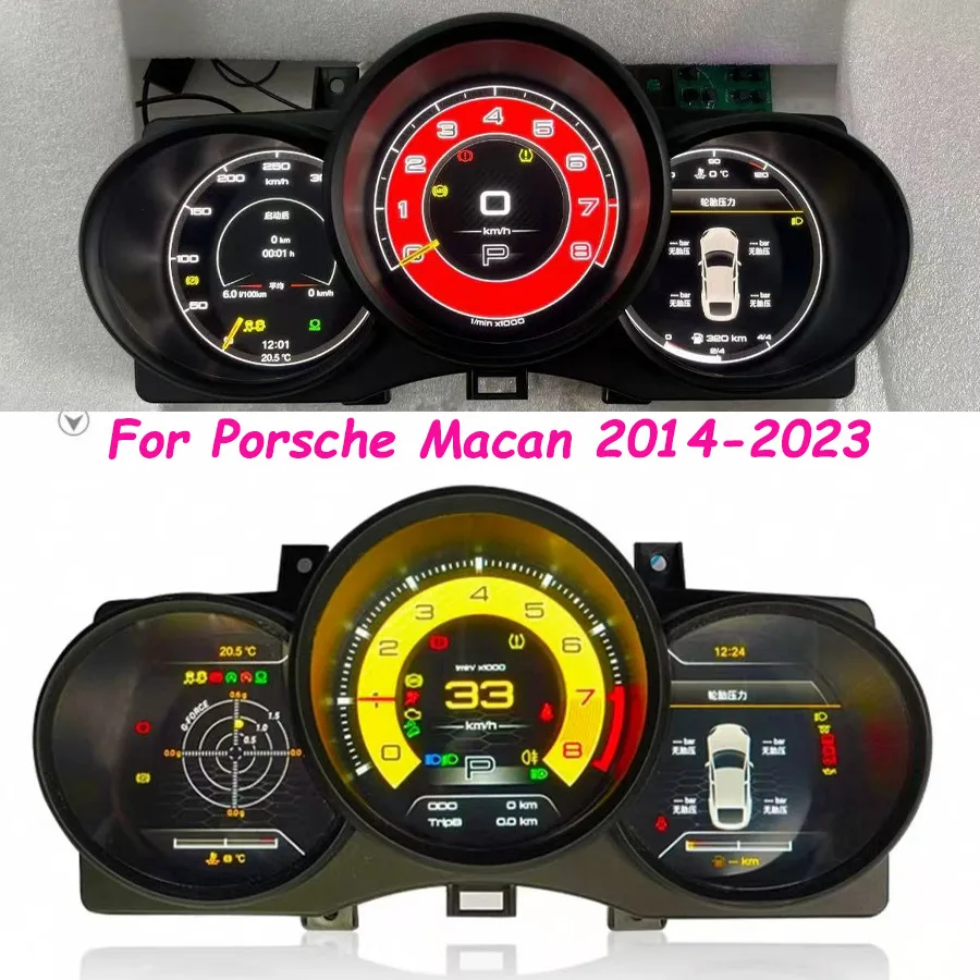 Upgrade Smart Cluster Speedometer Instrument Cluster For Porsche Macan 2014-2023 Boxster LCD Digital Screen Dashboard