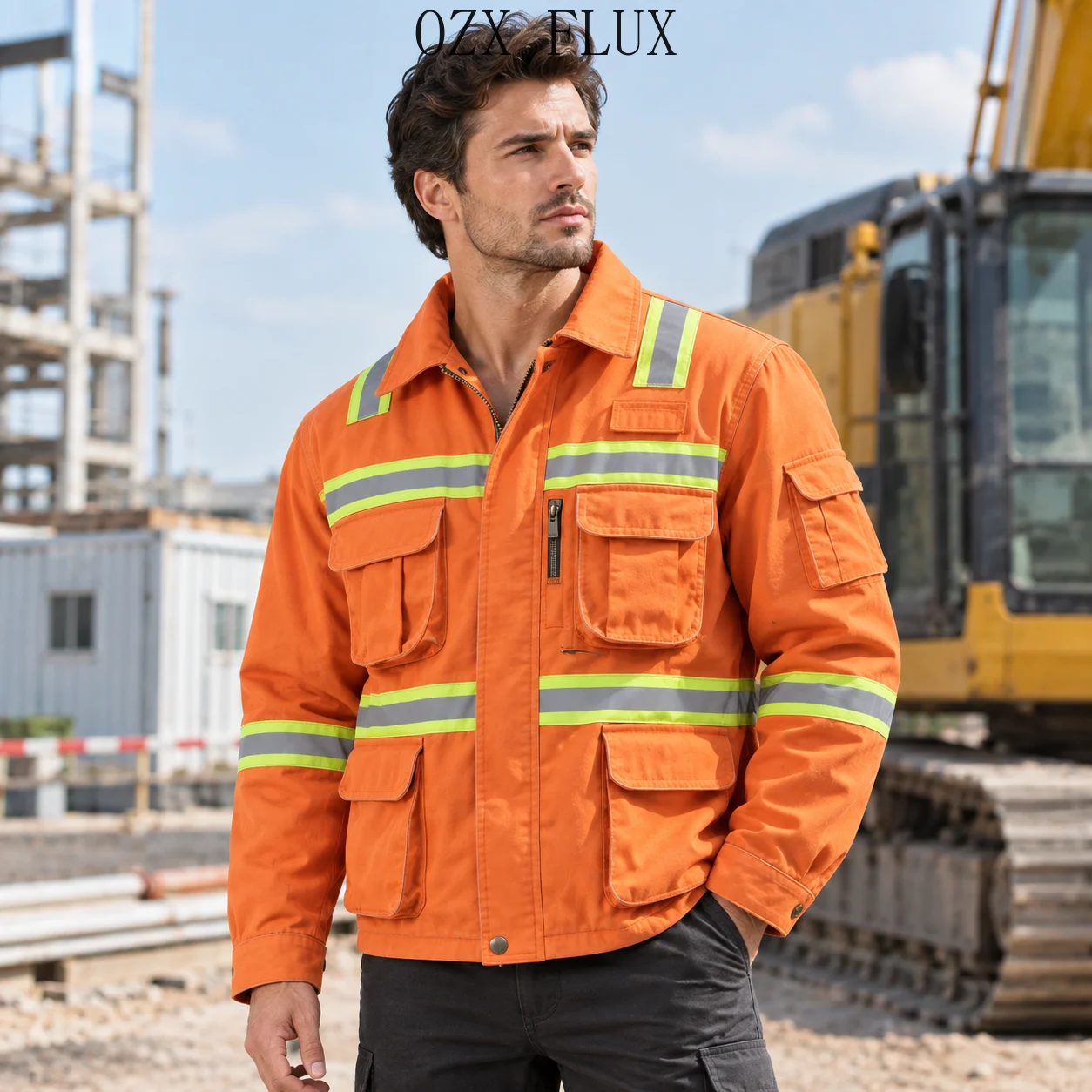 Herren Outdoor Multifunktionale Arbeitsjacke mit Mehreren Taschen/Arbeitskleidung – Detail 3