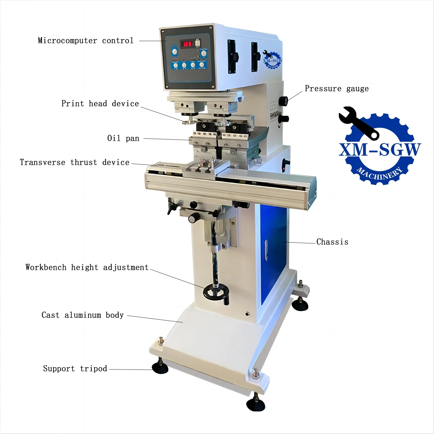 High Quality Semi-Automatic 2 Color Insole Pad Printer Machine With Shuttle Pad Printing Machine