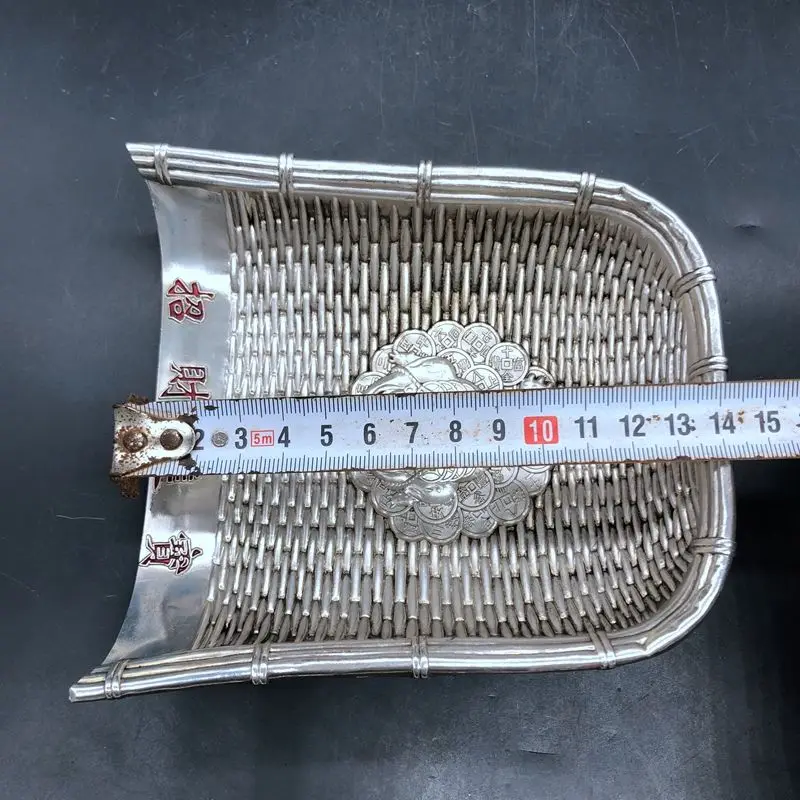 Antiques Miscellaneous Copper Ware Lucky Treasure Golden Toad Dustpan Three Years Republic China Copper Dustpan Home