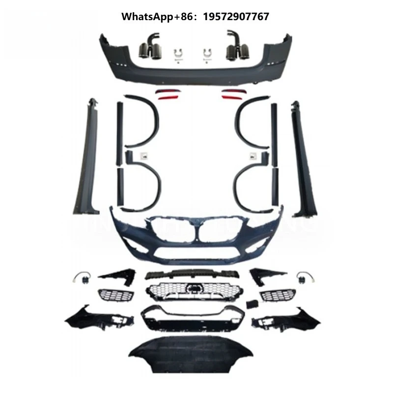 New 2017-2024 for X3 G01 Front Bumper Rear Diffuser Exhaust Clips Body Kit