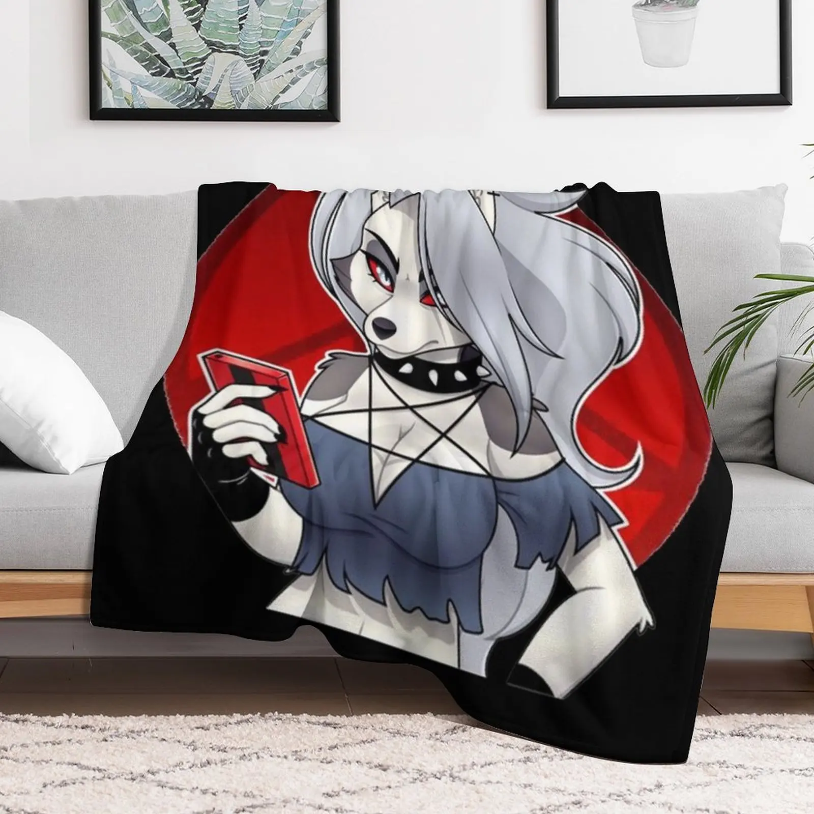 بطانية رمي Helluva Boss Loona، بطانيات لطيفة متعددة الأغراض للأطفال #2