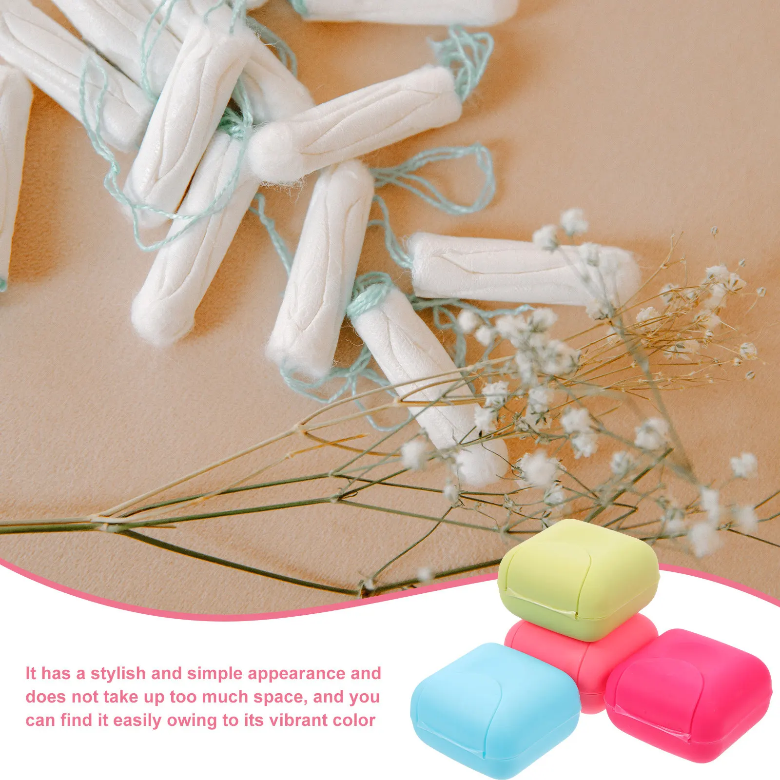 12Pcs Affordable Cost-Effective Tampon Box Sanitary Supplies Holder for Home Travel Countertop Use Versatile Menstrual Pad Soap
