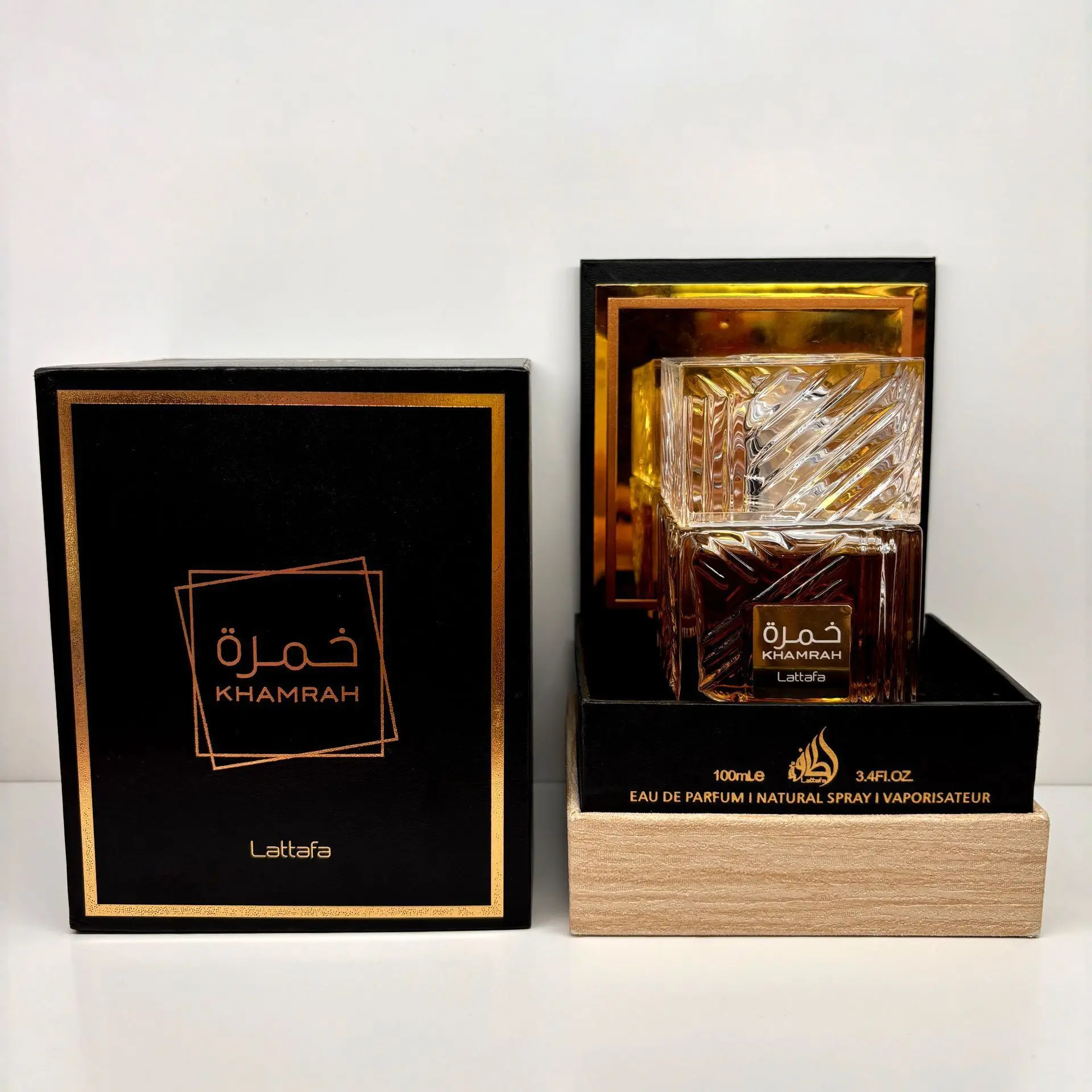 عبوة واحدة 3.4 أونصة/100 مل عطر لاتافا خمرة 3.4 أونصة/100 مل - عطر دافئ بالفانيليا والقرفة، بخاخ عطر للجنسين #3