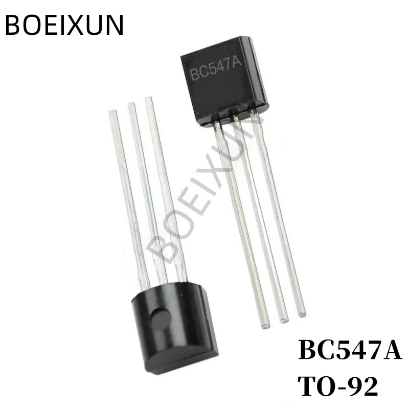 100 stks BC547A DIP Transistor TO-92 Type NPN Bipolaire Versterker Transistor 45 V/200mA