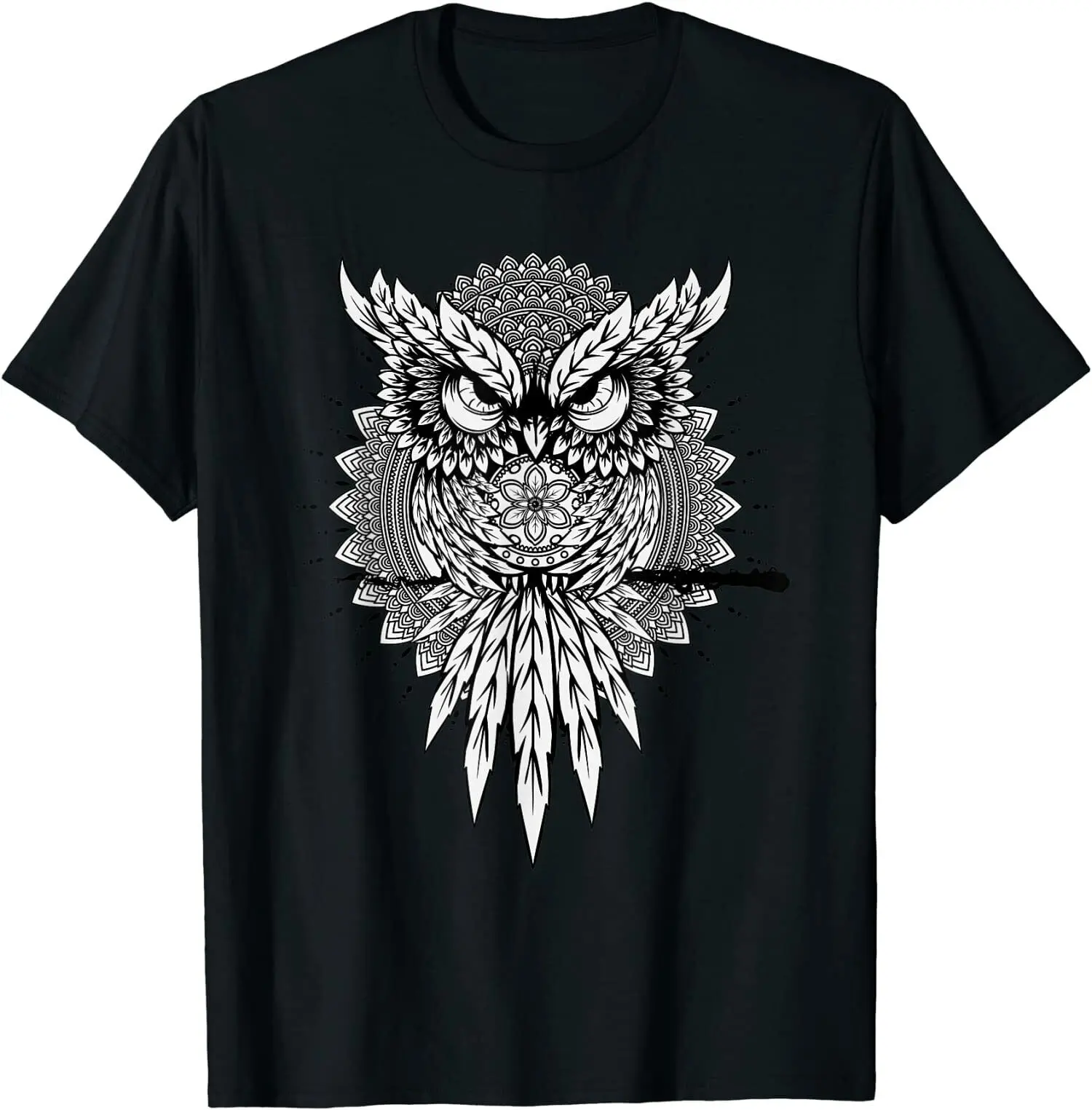 

NEW LIMITED Owl Mandala Night Premium Gift Idea Tee T-Shirt S-3XL