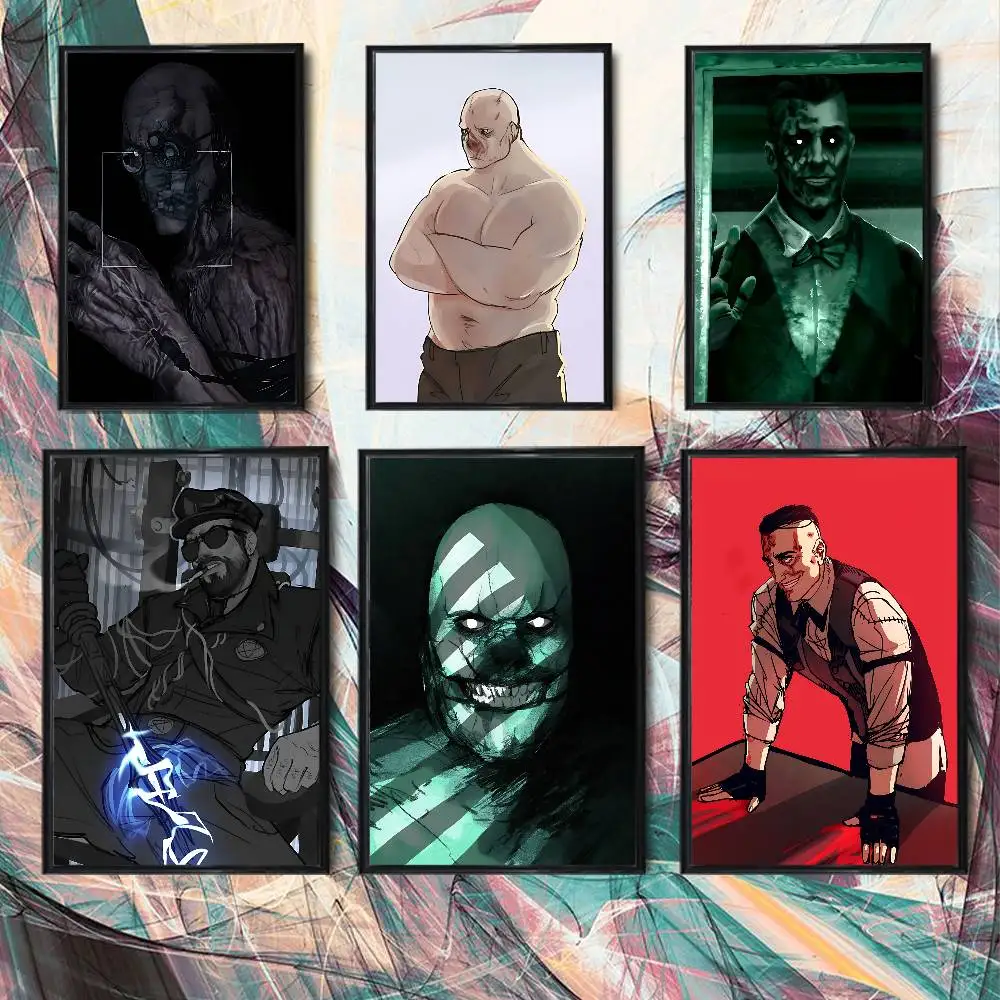 game Outlast fatty Chris Walker Poster HD Art Sticky Wall Waterproof Home Living Room Bedroom Bar Aesthetic Decoration