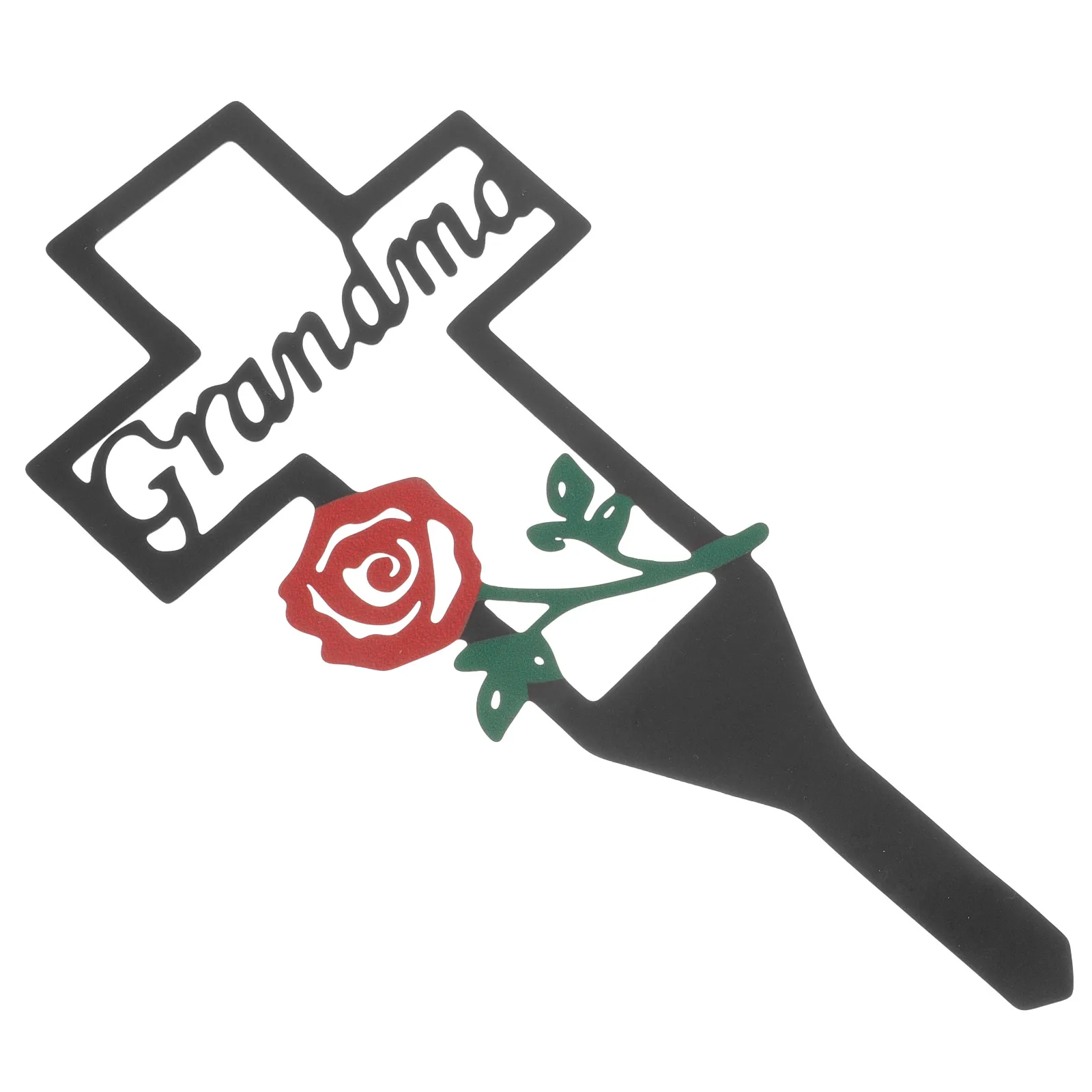 

Metal Memorial Stake Durable Graveyard Decorations Cemetery Sculpture Graves Cemetery Decorations Yard Lawn Marker