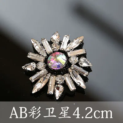 Flower beaded crystal patches sewing on Shoes Bags sequined applique decoration patch Clothing accessories Apparel