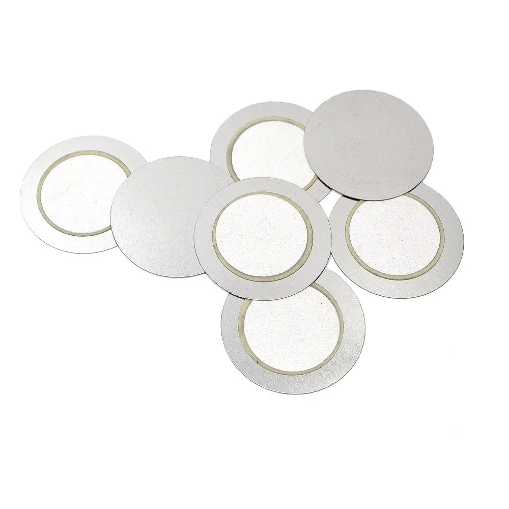 

100 шт. 27 мм зуммер, железная пластина, биполярная пассивная пьезоэлектрическая керамическая пластина, ультразвуковая звуковая пластина от комаров