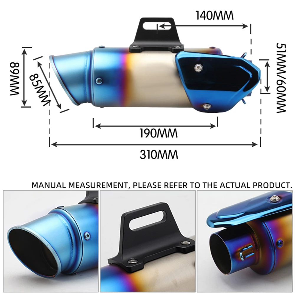 モーターサイクル用フルエキゾーストシステム,モーターサイクルマフラーパーツ,51mm