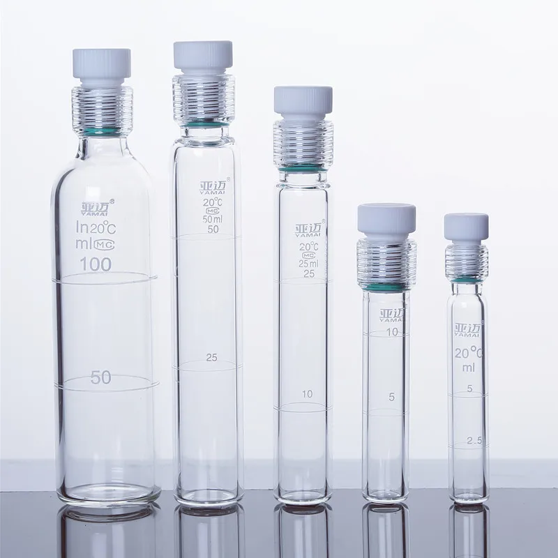 1 szt. 5ml 10ml 25ml 50ml 100ml Szklana probówka kolorometryczna z zakrętką do pomiaru całkowitego fosforu i nitrogenu, szklana probówka ciśnieniowa z zakrętką