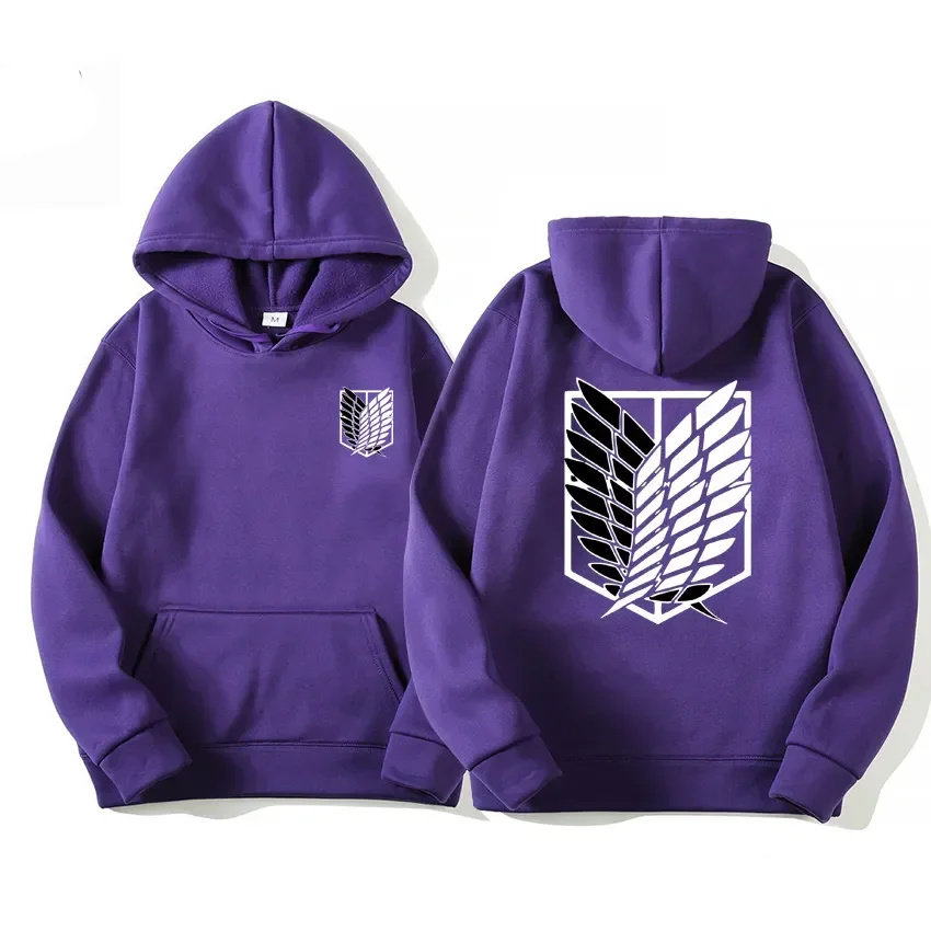 Japan Anime Attack on Titan Herren Hoodies Frühling Herbst Hip Hop Casual Pullover Top Hoodie Mode Sweatshirts Jogging Sportbekleidung – Detail 4
