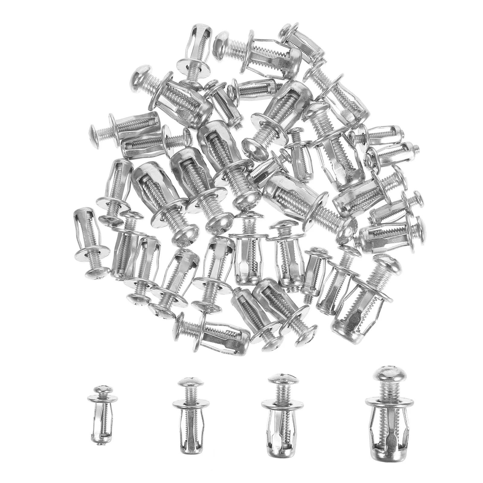 40Pcs Metal Expansion Screws Petal Nut Design for Concrete Walls Gypsum Boards Secure Wall Anchors for Home Office Commercial