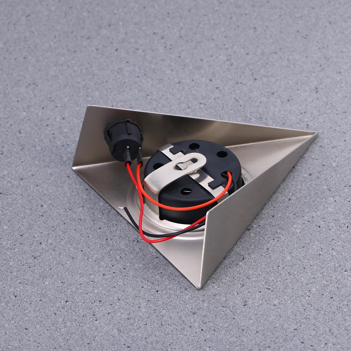 

Stainless Steel Cabinet Light 13x13cm LED Triangle Mini Shelf Lighting for Kitchen Under Furniture Wardrobe Display