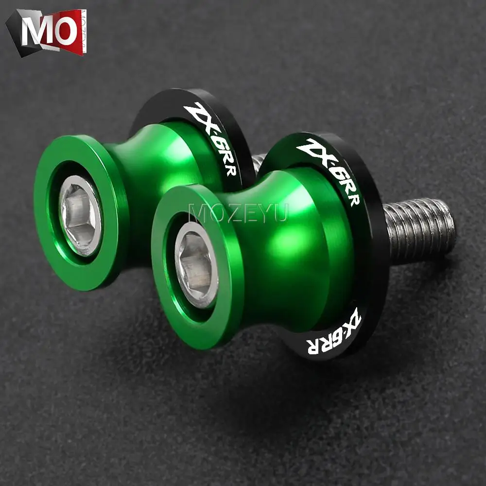 Motorcycle accessories Swingarm Spools slider stand screws For KAWASAKI ZX-636R ZX636R ZX6R ZX6RR 2000-2023 2001 2002 2003 2004