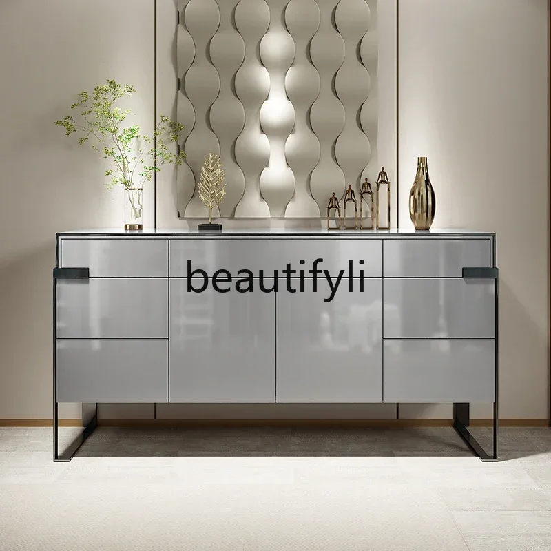 

ss CLight luxury dining side cabinet Modern minimalist entrance cabinet Living room dining room wine cabinet Locker