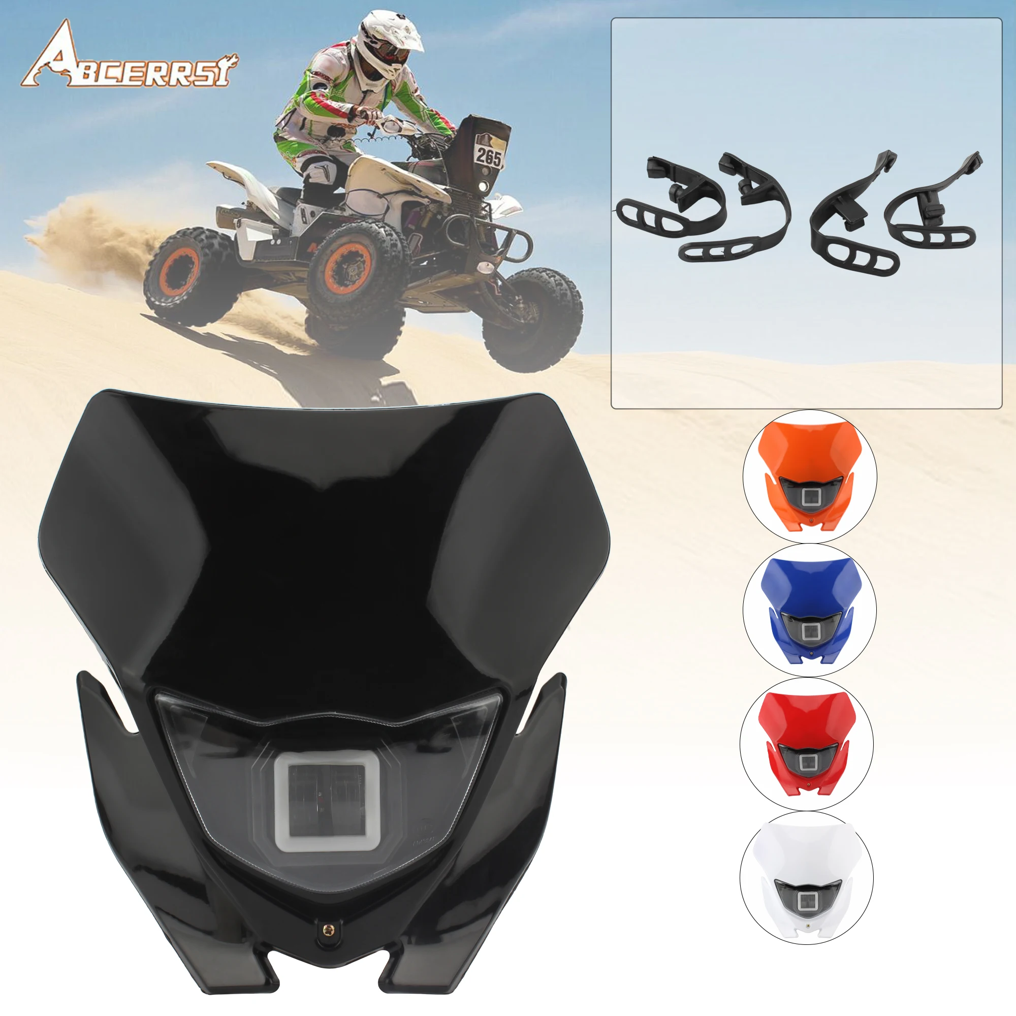 

Motorcycle LED Headlight For Yamaha Kawasaki For Suzuki Honda KLX CRF WR YZ 250 450 Universal Enduro Dirt Bike Accessories